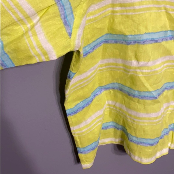 Kim Rodgers Striped Boxy Button Down sz LP - Picture 4 of 5